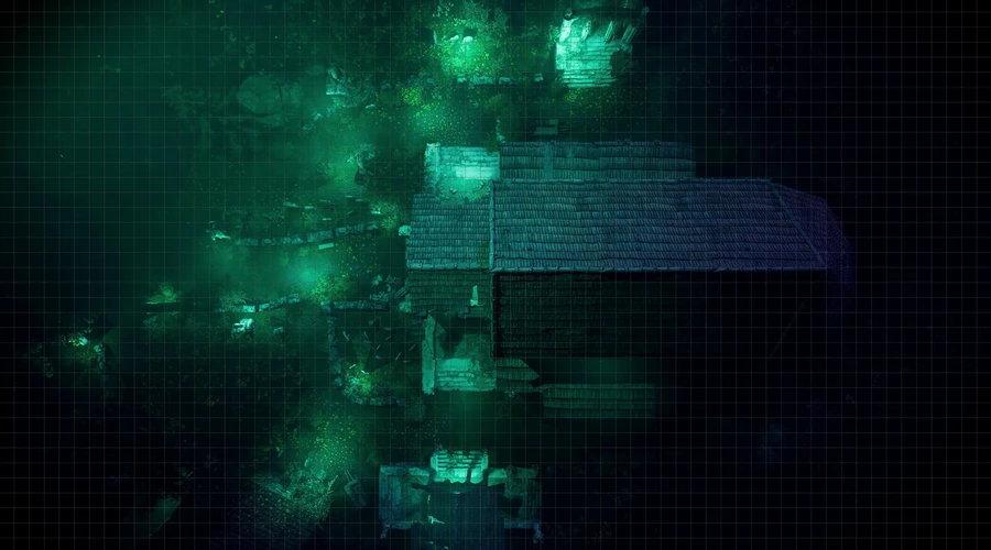 Graveyard Cath Nightv2 Fog Roof Grid Static