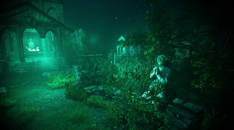 Graveyard Catherdral Night Pov02 Animated