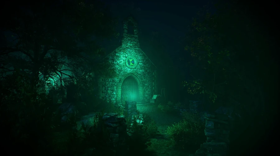 Graveyard Catherdral Night Pov03 Static