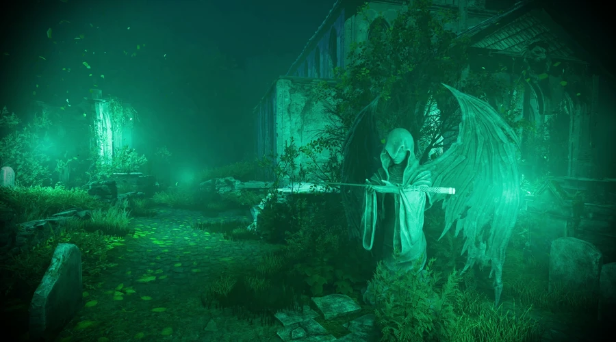 Graveyard Catherdral Night Pov04 Static