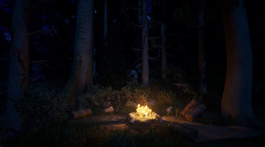 Long Rest Scenery - Campfire